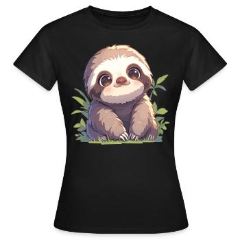 Sloths Sloth - Women's T-Shirt - black - Front - AI Model Female 172 dark (172cm)