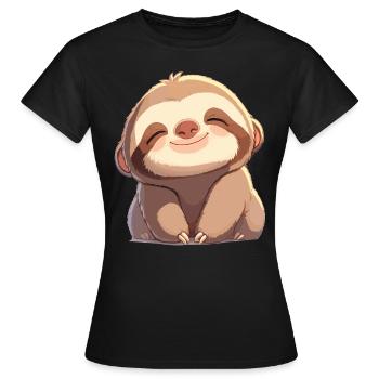 Sloths Sloth - Women's T-Shirt - black - Front - AI Model Female 172 dark (172cm)