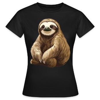 Sloths Sloth - Women's T-Shirt - black - Front - AI Model Female 172 dark (172cm)