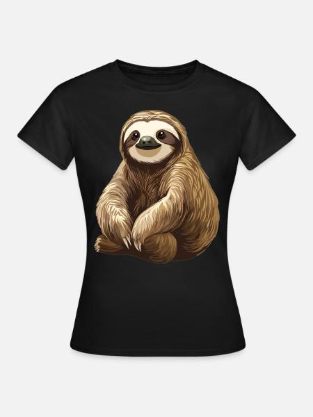 Faultiere Faultier - Frauen T-Shirt - Schwarz