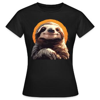 Sloths Sloth - Women's T-Shirt - black - Front - AI Model Female 172 dark (172cm)
