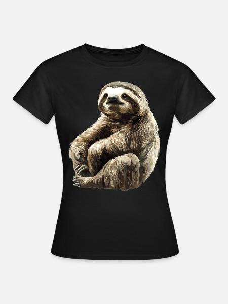 Faultiere Faultier - Frauen T-Shirt - Schwarz