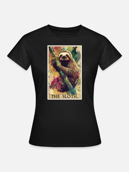 Faultiere Faultier - Frauen T-Shirt - Schwarz