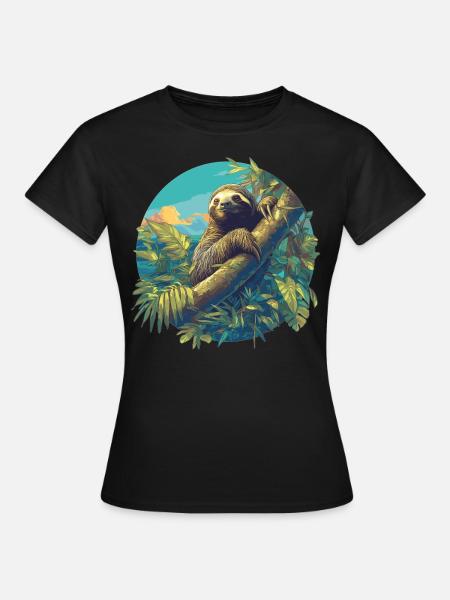 Faultiere Faultier - Frauen T-Shirt - Schwarz