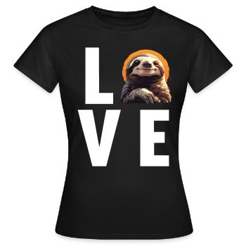 Sloths Sloth - Women's T-Shirt - black - Front - AI Model Female 172 dark (172cm)