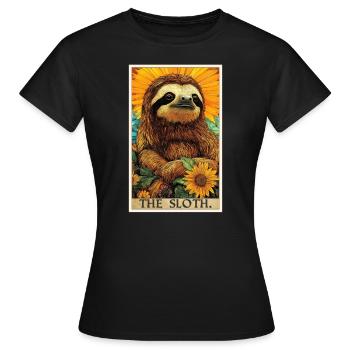 Sloths Sloth - Women's T-Shirt - black - Front - AI Model Female 172 dark (172cm)