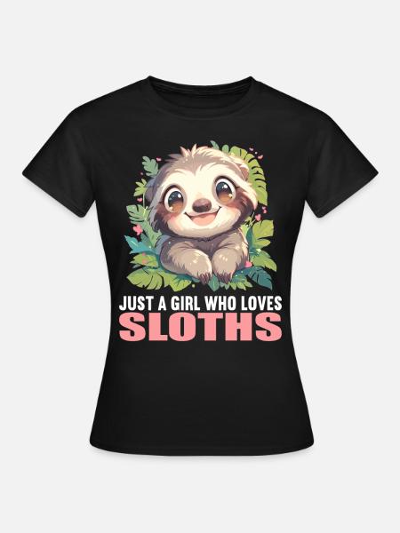 Faultiere Faultier - Frauen T-Shirt - Schwarz