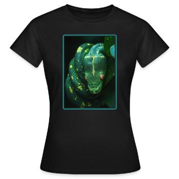 Serpents Serpent - T-shirt Femme - noir - Devant - AI Model Female 172 dark (172cm)