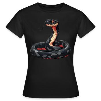 Serpents Serpent - T-shirt Femme - noir - Devant - AI Model Female 172 dark (172cm)