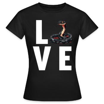 Serpents Serpent - T-shirt Femme - noir - Devant - AI Model Female 172 dark (172cm)