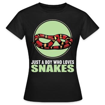 Serpents Serpent - T-shirt Femme - noir - Devant - AI Model Female 172 dark (172cm)