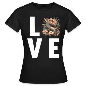 Schlangen Schlange - Frauen T-Shirt - Schwarz - Vorne - AI Model Female 172 dark (172cm)