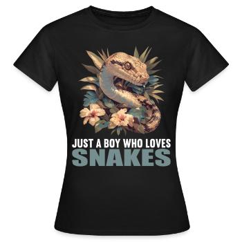 Serpents Serpent - T-shirt Femme - noir - Devant - AI Model Female 172 dark (172cm)