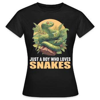 Serpents Serpent - T-shirt Femme - noir - Devant - AI Model Female 172 dark (172cm)