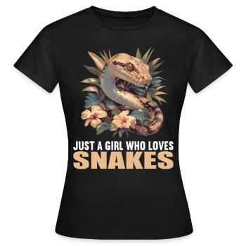 Serpents Serpent - T-shirt Femme - noir - Devant - AI Model Female 172 dark (172cm)