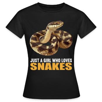 Serpents Serpent - T-shirt Femme - noir - Devant - AI Model Female 172 dark (172cm)