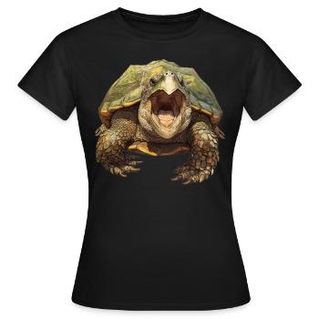 Snapping Turtles Snapping Turtle - Women's T-Shirt - black - Front - AI Model Female 172 dark (172cm)
