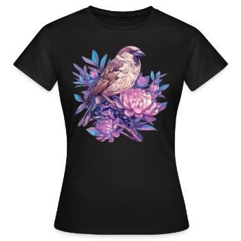 Moineaux Moineau - T-shirt Femme - noir - Devant - AI Model Female 172 dark (172cm)