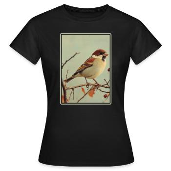 Moineaux Moineau - T-shirt Femme - noir - Devant - AI Model Female 172 dark (172cm)