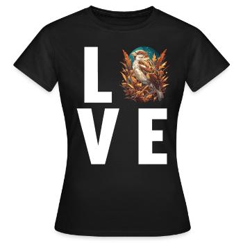 Moineaux Moineau - T-shirt Femme - noir - Devant - AI Model Female 172 dark (172cm)