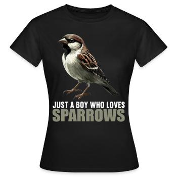 Moineaux Moineau - T-shirt Femme - noir - Devant - AI Model Female 172 dark (172cm)