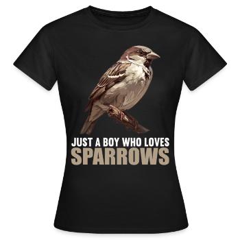 Moineaux Moineau - T-shirt Femme - noir - Devant - AI Model Female 172 dark (172cm)