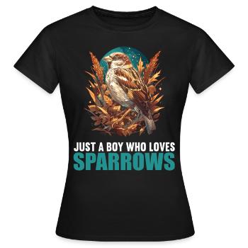 Moineaux Moineau - T-shirt Femme - noir - Devant - AI Model Female 172 dark (172cm)