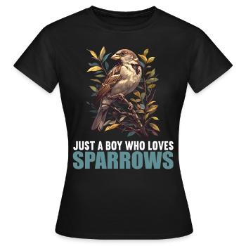 Moineaux Moineau - T-shirt Femme - noir - Devant - AI Model Female 172 dark (172cm)