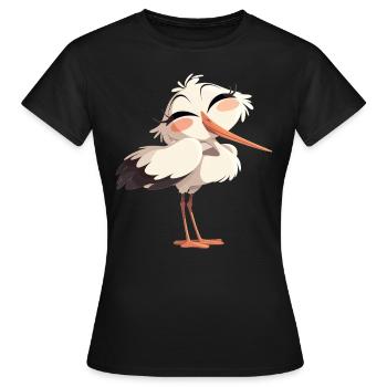 Storks Stork - Women's T-Shirt - black - Front - AI Model Female 172 dark (172cm)