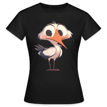 Storks Stork - Women's T-Shirt - black - Front - AI Model Female 172 dark (172cm)