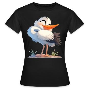 Storks Stork - Women's T-Shirt - black - Front - AI Model Female 172 dark (172cm)
