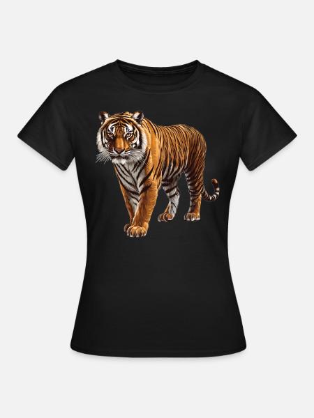 Sumatra-Tiger - Frauen T-Shirt - Schwarz