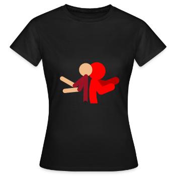 Charlie and Bit - Women's T-Shirt - black - Front - AI Model Female 172 dark (172cm)