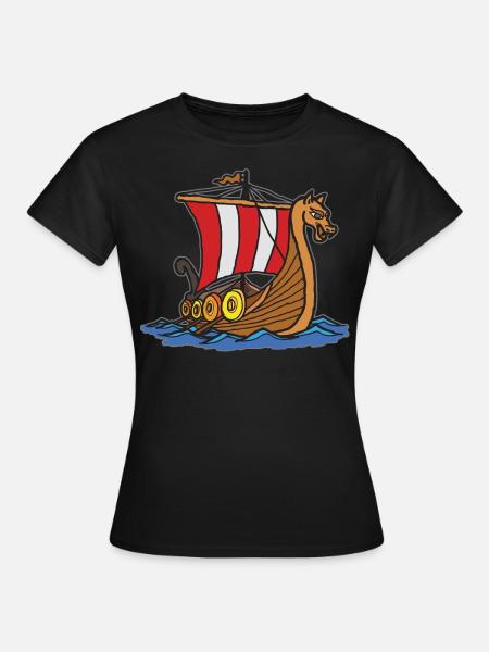 Wikinger - Dame-T-shirt - sort
