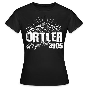Ortler Sulden Skifahren Wandern Südtirol Italien - Frauen T-Shirt - Schwarz - Vorne - AI Model Female 172 dark (172cm)