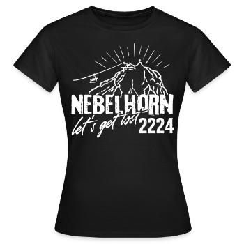 Nebelhorn 2224 m Allgäu Allgäu Alpes Oberstdorf - T-shirt Femme - noir - Devant - AI Model Female 172 dark (172cm)