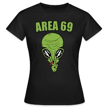 Zone 69 - T-shirt Femme - noir - Devant - AI Model Female 172 dark (172cm)