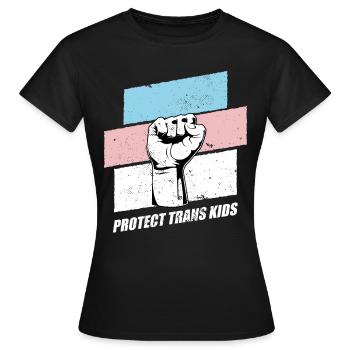 Protect Trans Kids - Frauen T-Shirt - Schwarz - Vorne - AI Model Female 172 dark (172cm)