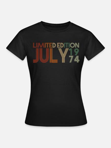 47. Geburtstag Juli Jahrgang 1974 Geschenkidee - Frauen T-Shirt - Schwarz