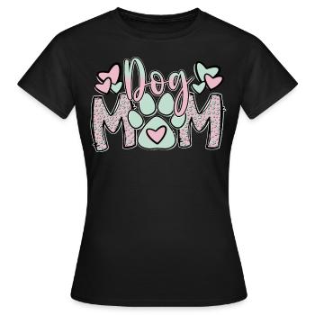 Dog Mom - Frauen T-Shirt - Schwarz - Vorne - AI Model Female 172 dark (172cm)