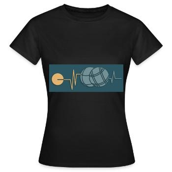 Petanque Petanque Geschenke für einen Petanque - Frauen T-Shirt - Schwarz - Vorne - AI Model Female 172 dark (172cm)