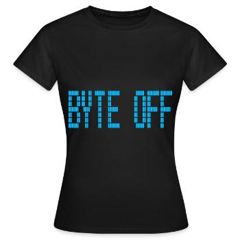 BYTE OFF für einen Informatiker und Programmierer - Frauen T-Shirt - Schwarz - Vorne - AI Model Female 172 dark (172cm)