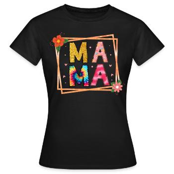Maman - T-shirt Femme - noir - Devant - AI Model Female 172 dark (172cm)