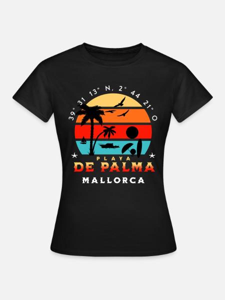 Vacanze Maiorca - Maglietta da donna - nero