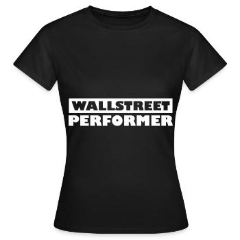 Wallstreet Outperformer - Frauen T-Shirt - Schwarz - Vorne - AI Model Female 172 dark (172cm)