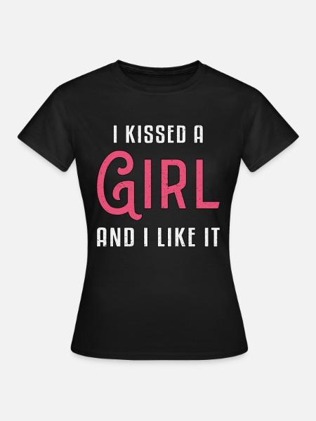 Lesbisch Lesbe Lesben LGBT Regenbogen Geschenk - Frauen T-Shirt - Schwarz