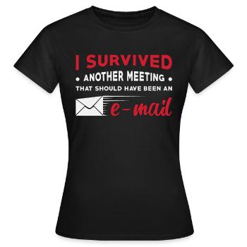 Entrepreneur CEO patron startup entrepreneur cadeau - T-shirt Femme - noir - Devant - AI Model Female 172 dark (172cm)