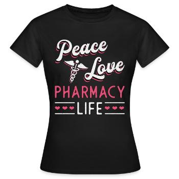 Pharmacie pharmacie pharmacie technicien cadeau - T-shirt Femme - noir - Devant - AI Model Female 172 dark (172cm)