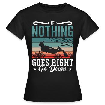 Apnée Apnée Plongée Cadeau d’apnée - T-shirt Femme - noir - Devant - AI Model Female 172 dark (172cm)