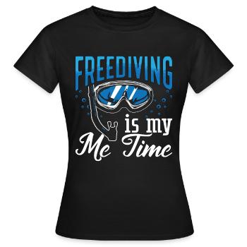 Apnée Apnée Apnée Cadeau de plongée en apnée - T-shirt Femme - noir - Devant - AI Model Female 172 dark (172cm)